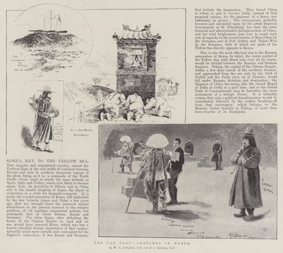 極東、韓国のスケッチ 作： Henry Charles Seppings Wright